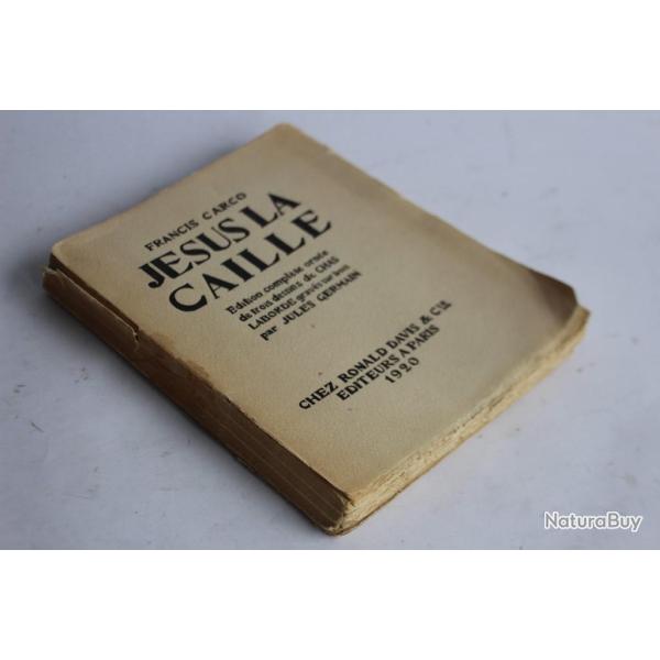 Francis Carco Jsus la caille 1920 dessins gravs sur bois