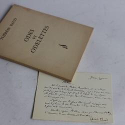 Thérèse Baud Odes et Odelettes + dédicace 1967
