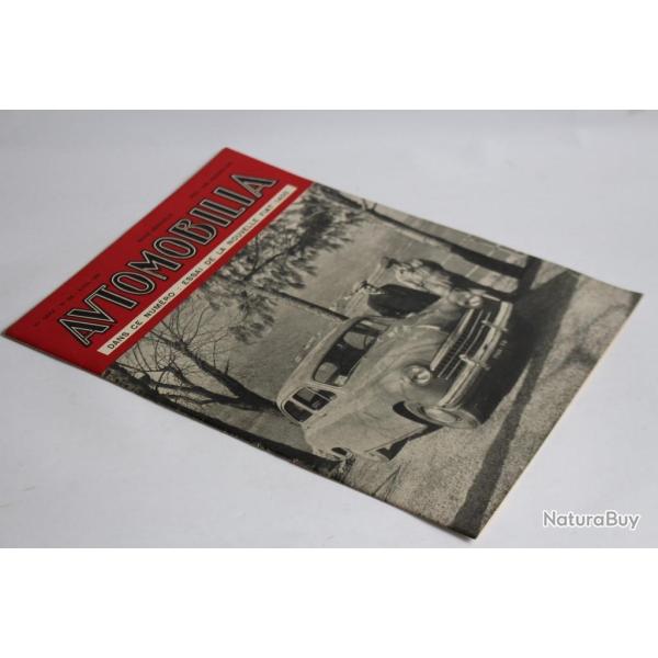 Revue Automobilia Fiat 1400 N526 Avril 1950 automobile