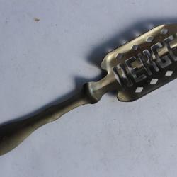 Ancienne cuillère à absinthe publicitaire BERGER alcool bistrot