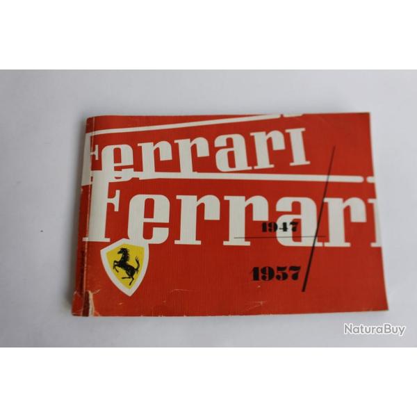 FERRARI Gino Rancati annuel 1947 - 1957 automobiles de courses