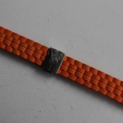 Bracelet TechnoMarine plastique souple orange + boucle deploiyante