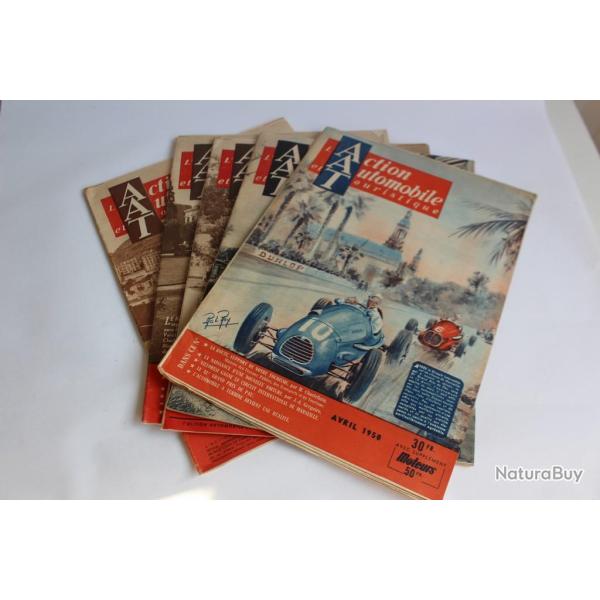 Revues l'Action Automobile (5) 1949 et 1950