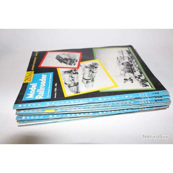 Magazines Model Railroader ann�e 1954 trains miniatures
