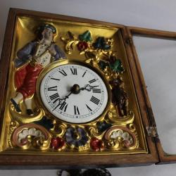 Pendulette Art populaire For&ecirc;t noire  Chasseur