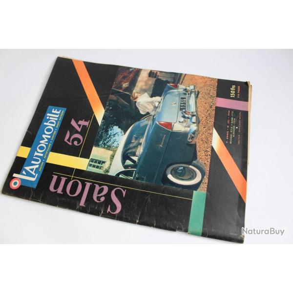 Revue l'Automobile Salon 1954