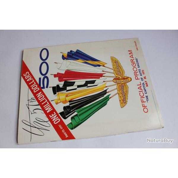 Programme officiel INDIANAPOLIS 500 1973