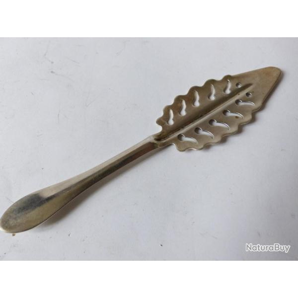 Cuill�re � absinthe Feuille argent�e