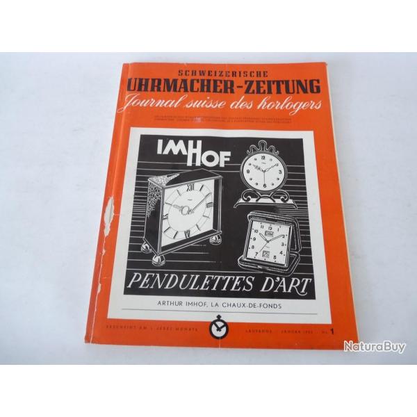 Journal Suisse des Horlogers Schweizerische Uhrmacher Zeitung  N1 1953
