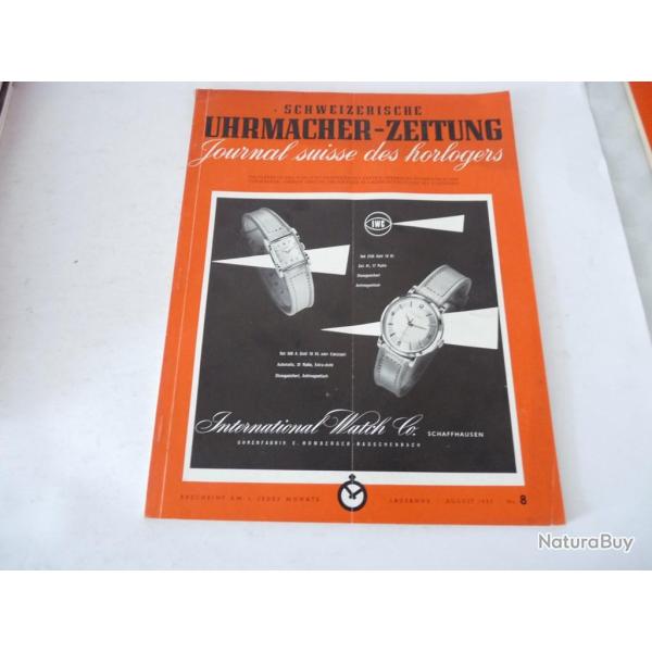 Journal Suisse des Horlogers Schweizerische Uhrmacher Zeitung  N�8 1953