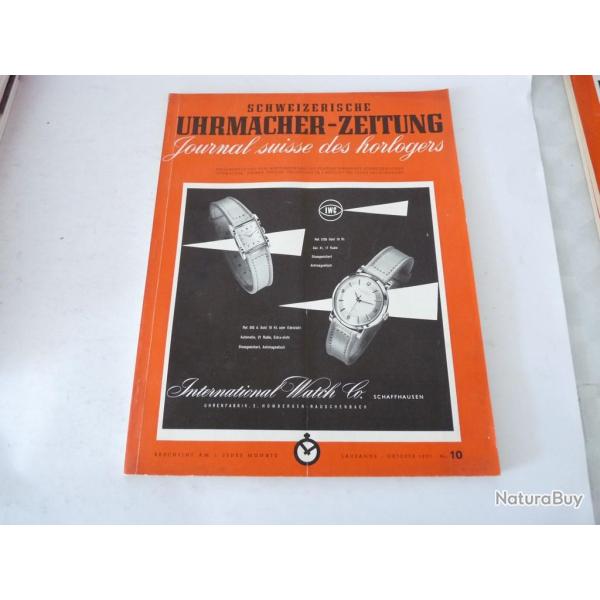Journal Suisse des Horlogers Schweizerische Uhrmacher Zeitung  N�10 1953
