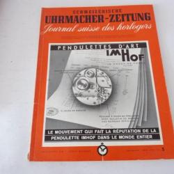 Journal Suisse des Horlogers Schweizerische Uhrmacher Zeitung  N°5 1954