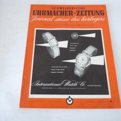 Journal Suisse des Horlogers Schweizerische Uhrmacher Zeitung  N°6 1954