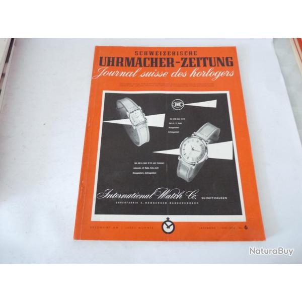 Journal Suisse des Horlogers Schweizerische Uhrmacher Zeitung  N�6 1954