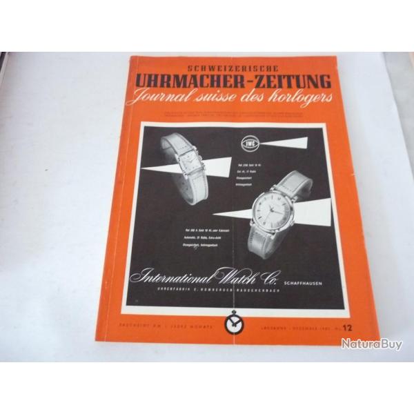 Journal Suisse des Horlogers Schweizerische Uhrmacher Zeitung  N�12 1953