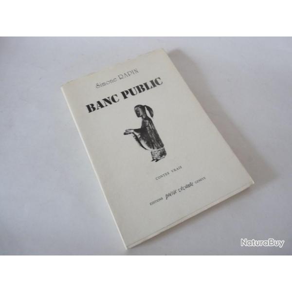 Livre  Banc Public  Simone Rapin 1986