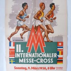 Affiche lithographi&eacute;e II. Internationaler Messe-Cross 1958 Allemagne