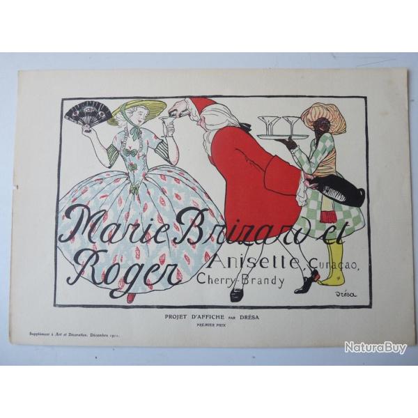 Projet d'Affiche par Dr�sa 1911 Alcools Brizard