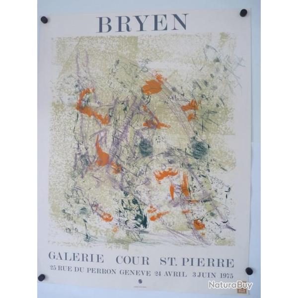 Affiche originale BRYEN Camille (Camille Briand) peintre graveur