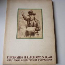 L'Information et la Publicité en France Régie-Presse S.A. 1950