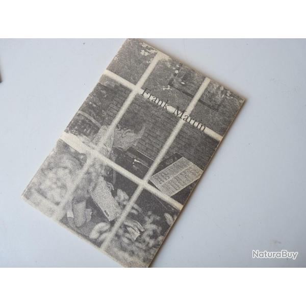 Plaquette 80e anniversaire de Frank Martin musicien