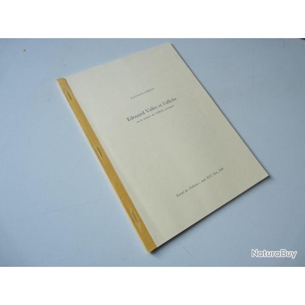 Catalogue Peintures Edouard Vallet et l'affiche