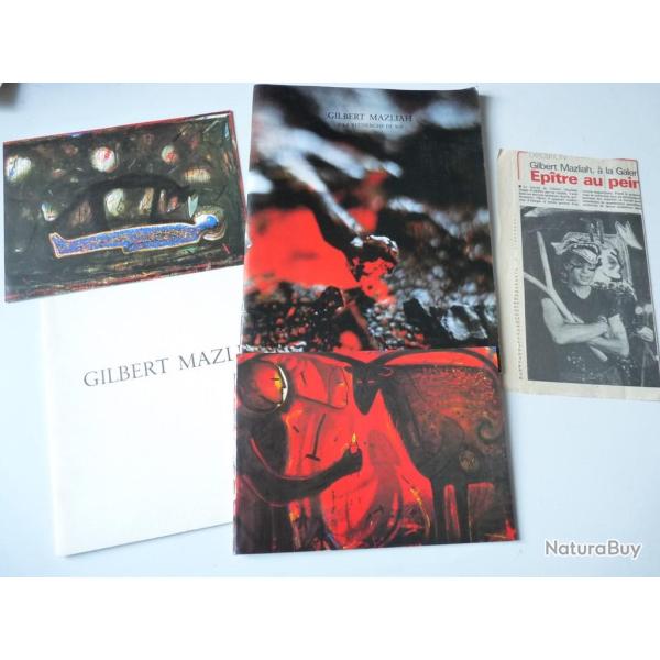 Catalogues Peintures Gilbert Mazliah d�dicac�s