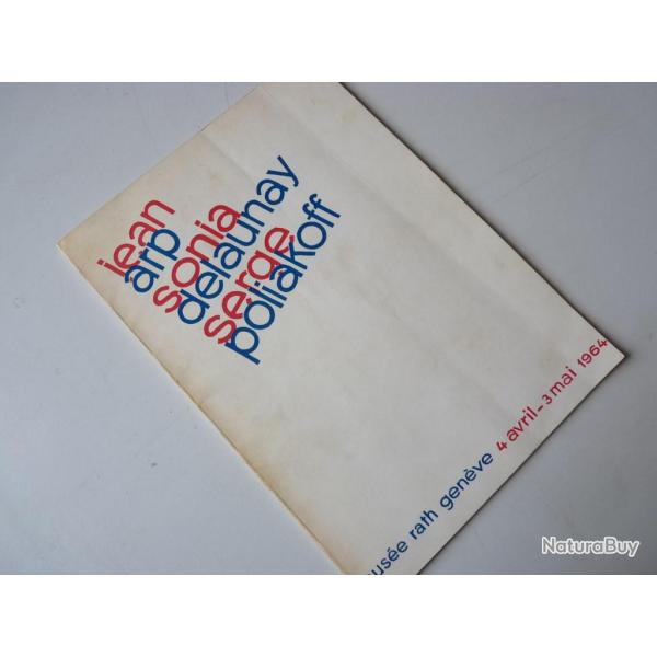 Catalogue Arp Delaunay Poliakoff 1964