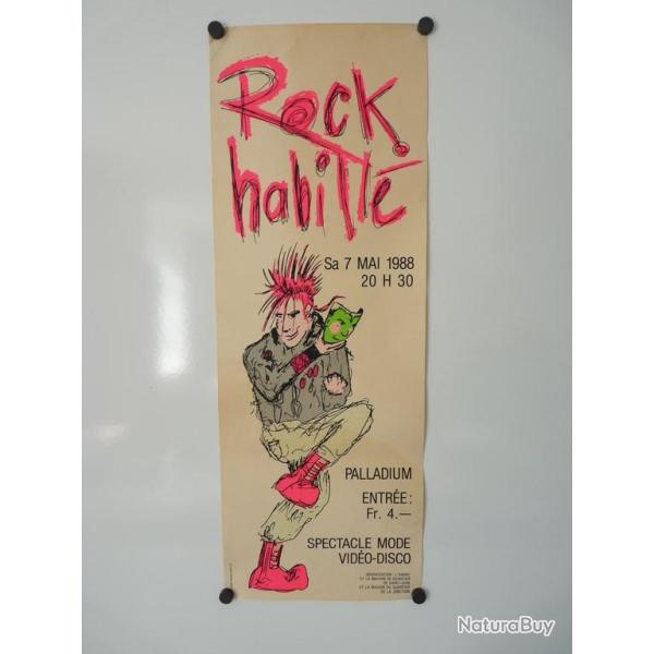 Affiche Rock Habill� Palladium 1988