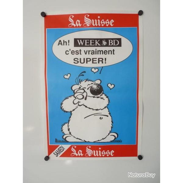 Affichette  Journal La Suisse