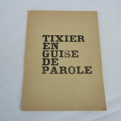 Portfolio En guise de parole Jean-Max Tixier
