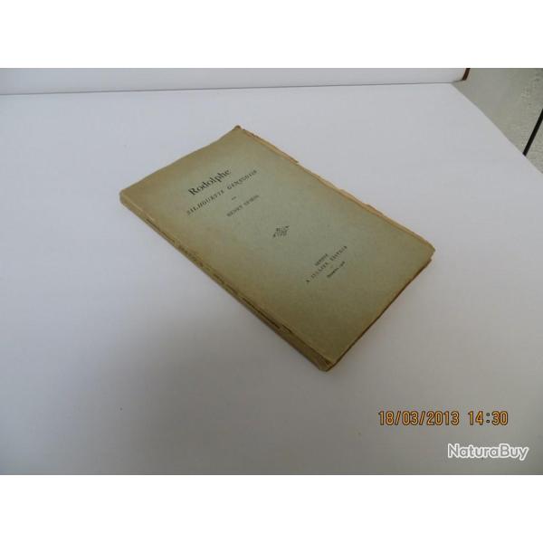 Livre  Rodolphe Silhouette Genevois  Henry Spiess