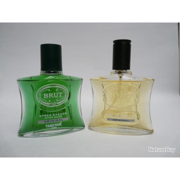 2 Flacons d'eau de parfum + Apr�s rasage BRUT FABERGE