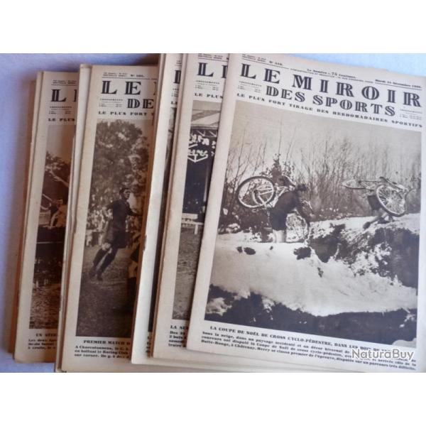 Revues Le Miroir des Sports Anne 1929 Cyclisme Football