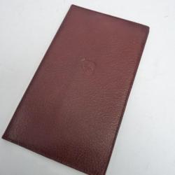PATEK PHILIPPE portefeuille Ch&eacute;quier cuir bordeaux