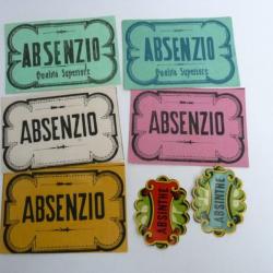 Etiquette absinthe bistrot alcool