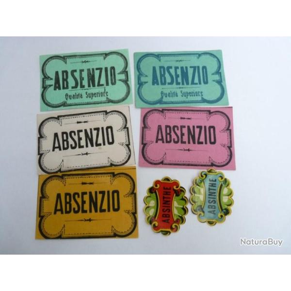 Etiquette absinthe bistrot alcool