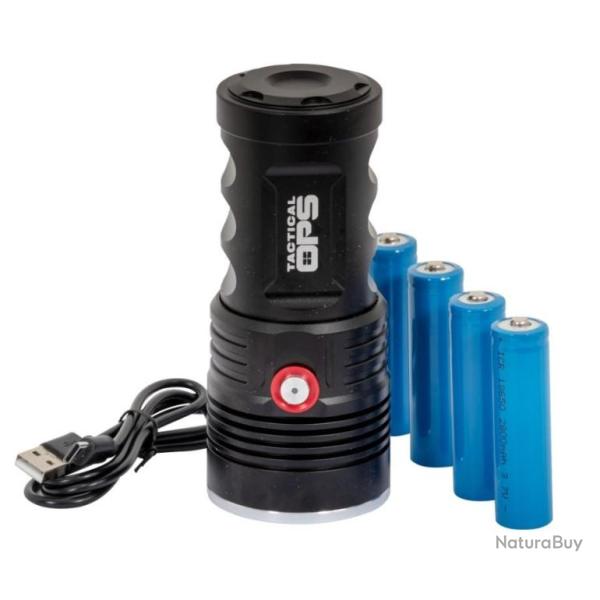LAMPE LED1807 - 5 MODES 5000 LUMENS Tactical Ops Batteries incluses