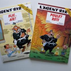 BD L'Agent 212 N°16 Flic Aïe et N°18 Poulet rôti Série Limitée