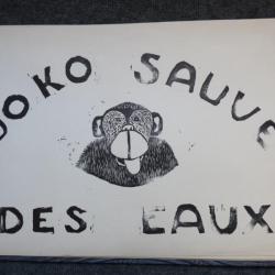 JOKO sauvé des eaux grand portofolio illustré Bois Gravé enfants