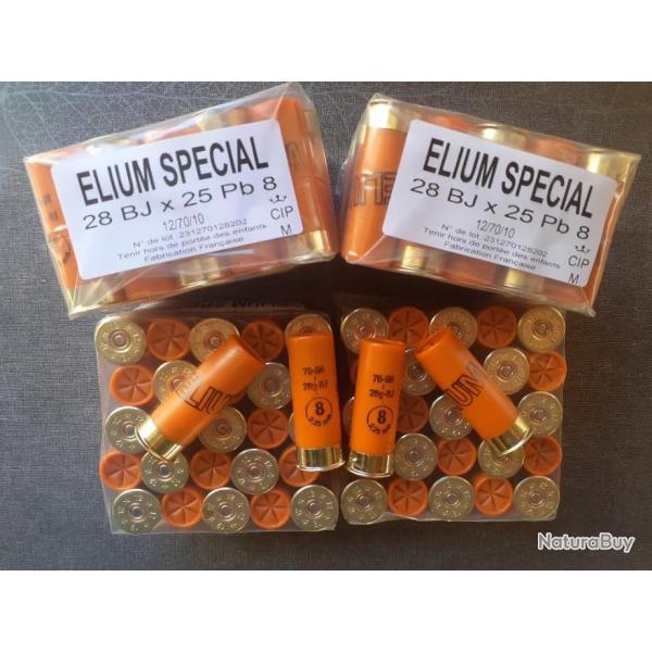 Nouveau...  Lot 100 Cartouches ELIUM  Spcial en 8