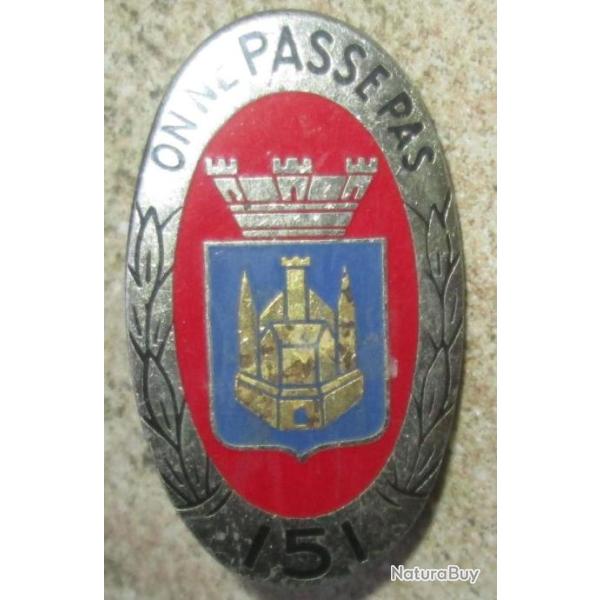 151� R�giment d'Infanterie, ON NE PASSE PAS, dos lisse