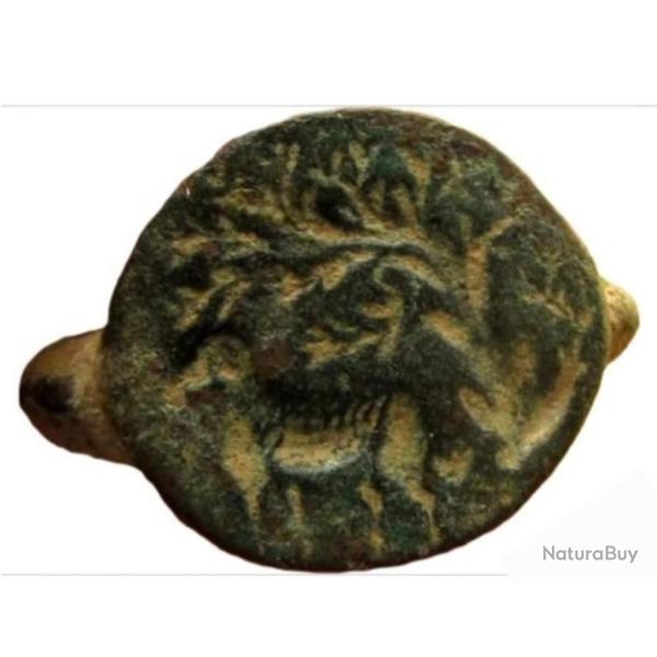 Bague en bronze, Levant Hellnique (3e-2e sicle AV-JC) - Agneau sous un arbre