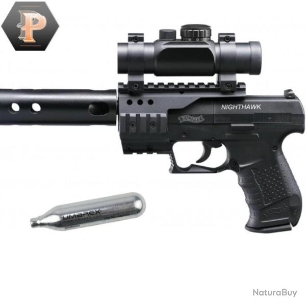 Pistolet Walther Nighthawk CO2 cal. 4.5mm + capsules
