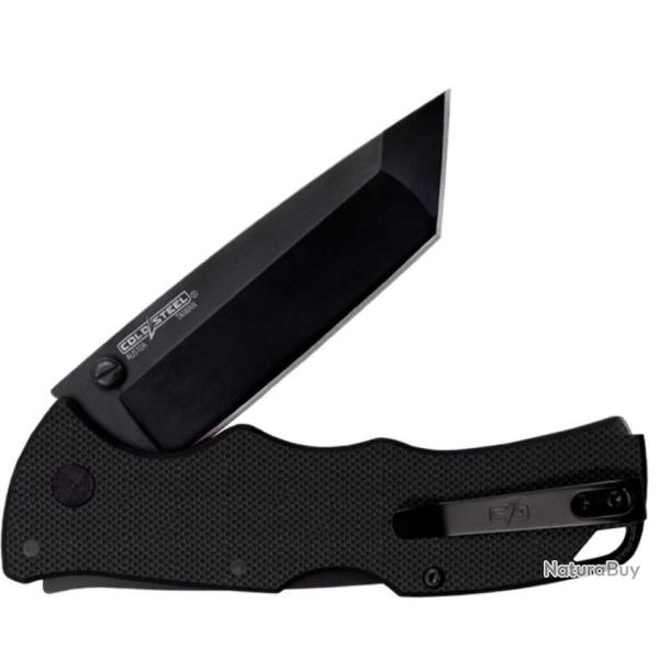 Couteau Cold Steel Verdict Tanto Lame Acier AUS-10A Manche G10 Tri-Ad Lock Clip CSFLC3T10A
