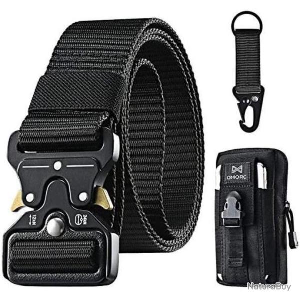 Ceinture Tactique R�glable Nylon Ceinture Militaire avec Boucle en M�tal Syst�me d'ouverture rapide
