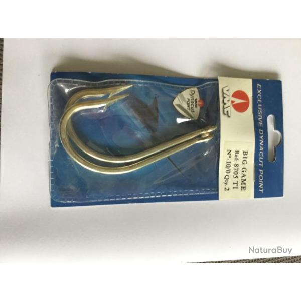 HAME�ONS BIG GAME VMC 8705 N�10/0 lot de 7 paquets de 2