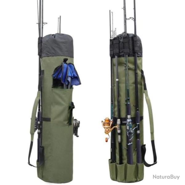 Sac Canne � P�che Etanche Multifonction Housse Pliante Grande Capacit� et Sangle r�glable