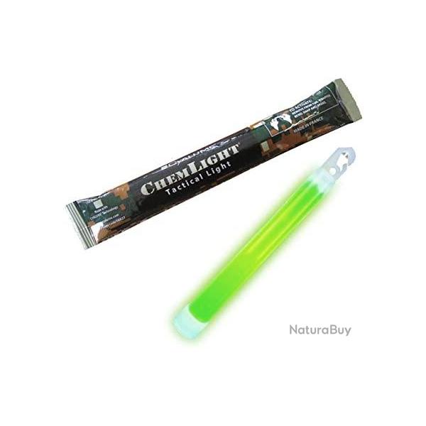 Bton lumineux ChemLight 15 cm - 12 heures vert