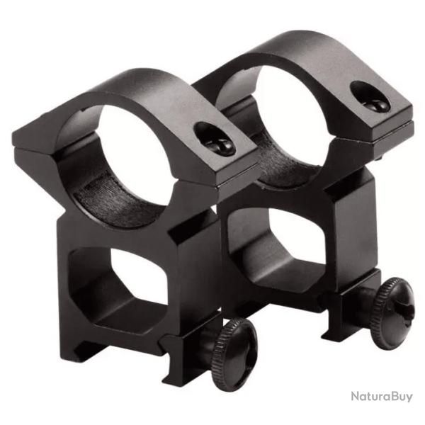 Anneau 25mm Haut (Set 2pcs) noir (ASG)